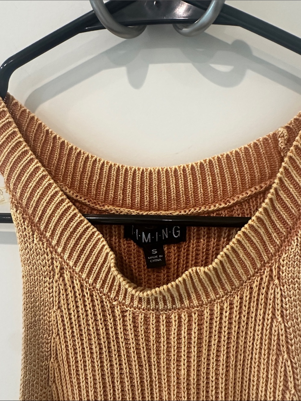Timing Ribbed Halter Tank Top - Tan - Picture 2 of 3
